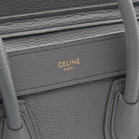 Celine Luggage Shopper Handbag Leather Gray - Picture 4 of 8